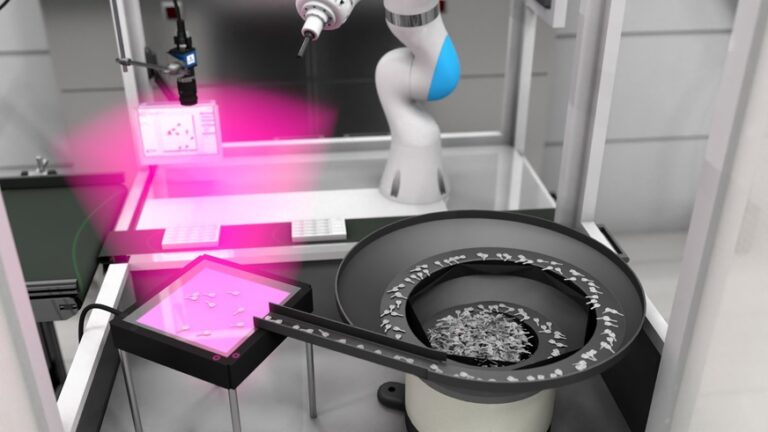 Backlight application machine vision