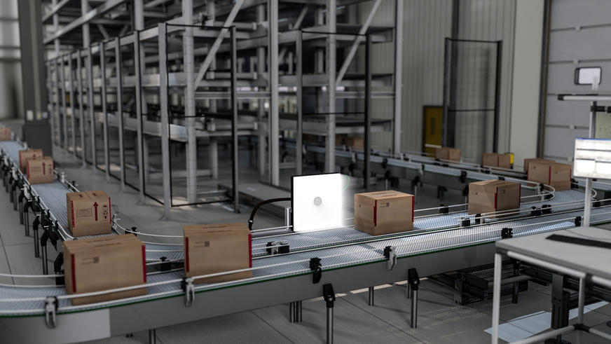 Flat dome machine vision lights traceability logistics industry example