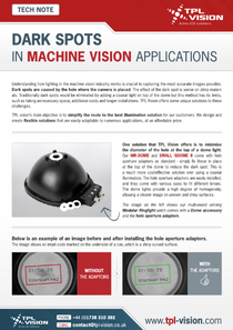 Dark Spots in machine  vision applications