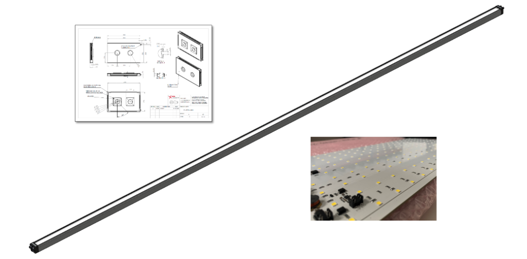 Custom lighting for machine vision