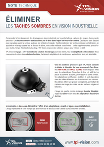 Éliminer les taches sombres  en vision industrielle