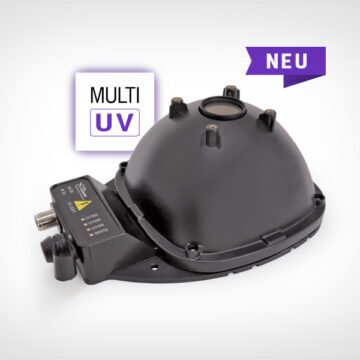 Multi-UV wavelength dome light for machine vision