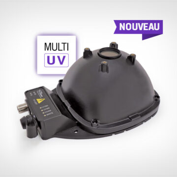 Multi-UV wavelength dome light for machine vision