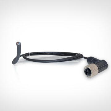 90° bended m12 4 pins t power cable