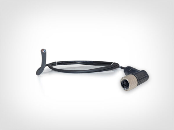 90° bended m12 4 pins t power cable