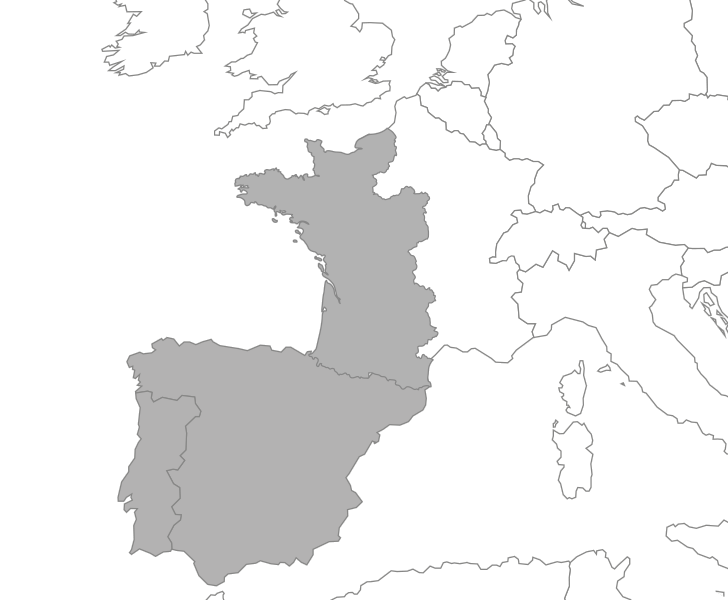 3 france west spain portugal