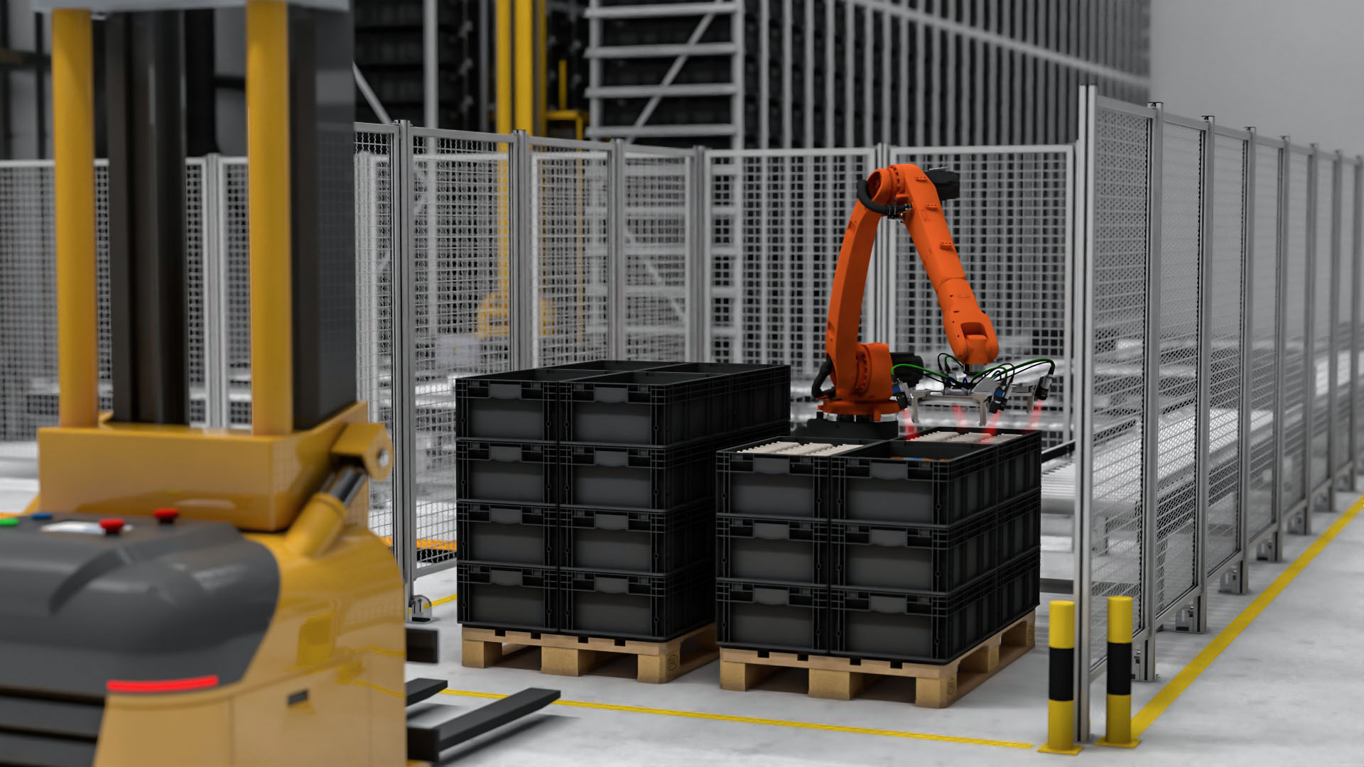 Precision Spot Light for Automated Depalletisation